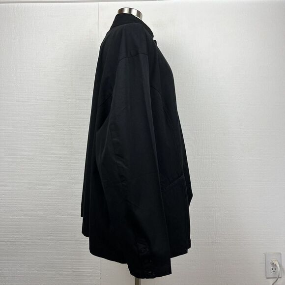 Universal Standard Willa Jacket 4XL Womens New Black Curved Twill Button Front - Picture 3 of 10